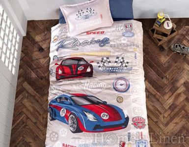 Детски спален комплект от 3 части 100% памук "Garage"