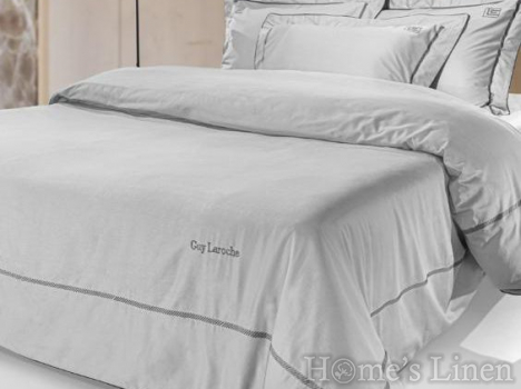 Спален комплект от 7 части 100% памучен сатен "Elite Silver/anthracite", Guy Laroche Спален комплект от 7 части 100% памучен сатен "Elite Silver/anthracite", Guy Laroche
