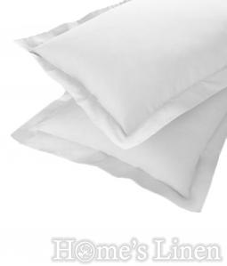 Калъфка за възглавница 100% памук ранфорс с прехлупване на късата страна "Бяла"
