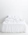 Duvet Cover 100% Natural Len "Lace White", Natural Linens Collection