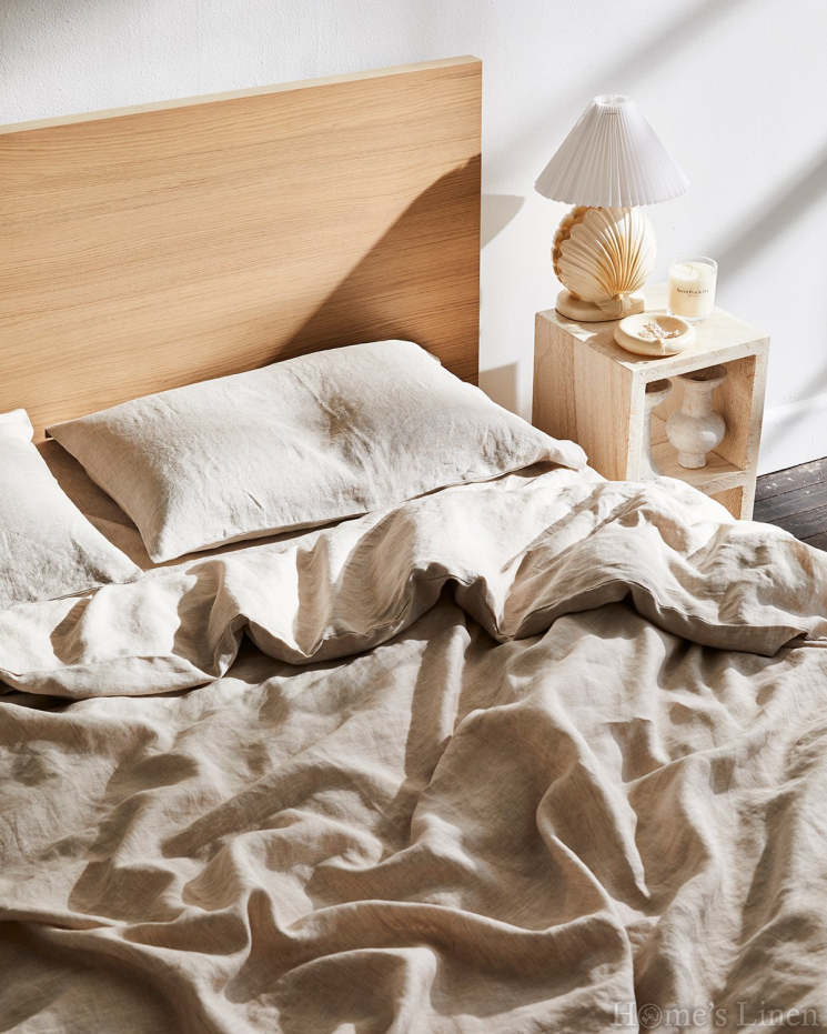 Bed Linen Set 100% natural linen "Beige", Natural Linens Collection